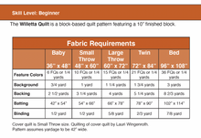 Willetta Quilt Pattern (Download)