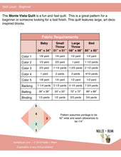 Monte Vista Quilt Pattern (Download)