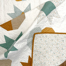 Claremont Quilt Kit in Saddle + Mint