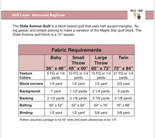 State Avenue Quilt Pattern by Nollie + Bean