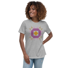 Avalon Quilt Block Tee - Light + Lavender