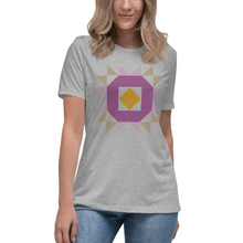 Avalon Quilt Block Tee - Light + Lavender