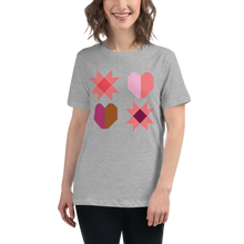 Claremont Quilt Tee - Maroon + Grey