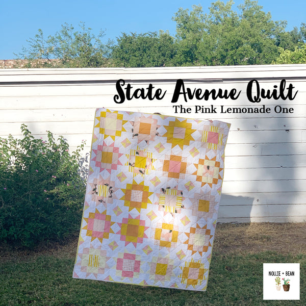 State Avenue Quilt - The Pink Lemonade One