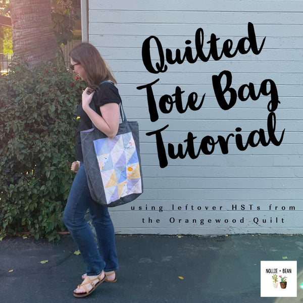 Quilted Tote Bag tutorial inspired by the Orangewood Quilt