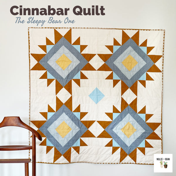 Cinnabar Quilt:  The Sleepy Bear One
