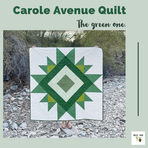 Carol Avenue Quilt:  The green one.
