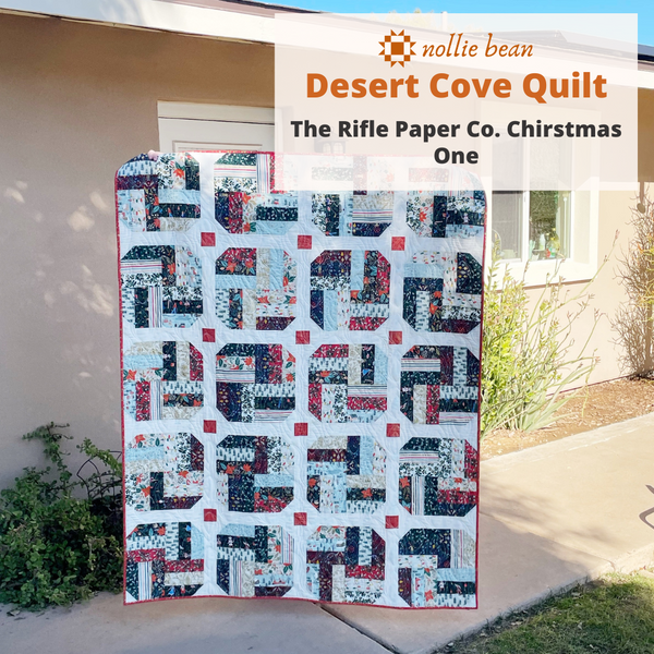 Desert Cove Quilt:  The Rifle Paper Christmas One