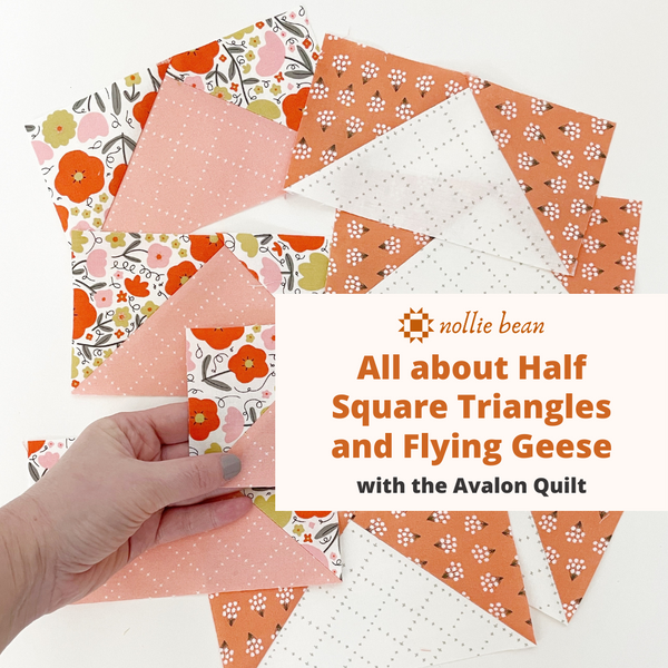 All about Half Square Triangles and Flying Geese with the Avalon Quilt