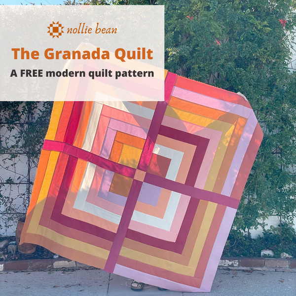 The Granada Quilt - A FREE modern quilt pattern
