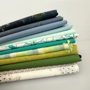 Mint and Midnight Fat Quarter Fabric Bundle