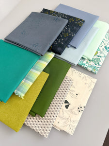 Mint and Midnight Fat Quarter Fabric Bundle