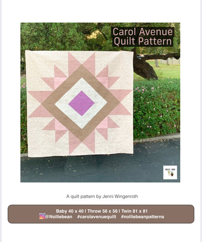 Carol Avenue Quilt Pattern by Nollie + Bean