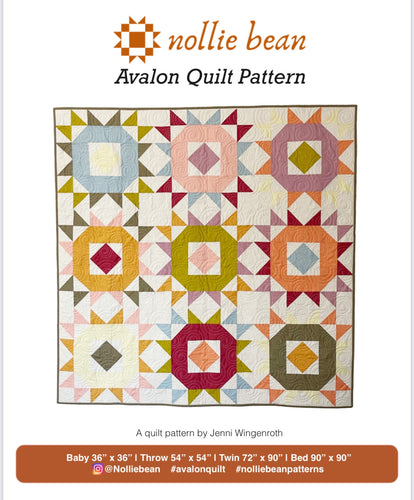 Avalon Quilt Pattern | A modern quilt by Nollie Bean