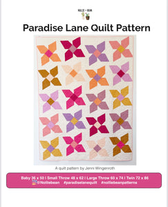 Paradise Lane Quilt Pattern by Nollie + Bean
